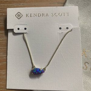 KS Jayde Necklace in Purple Kyocera Opal and Gold